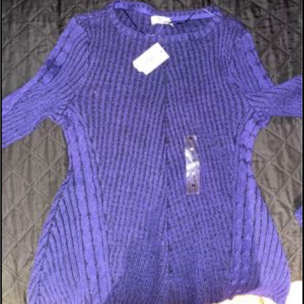 BRAND NEW STYLE&CO PURPLE SWEATER WITH TAGS